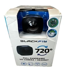 Blackfin 720 Full Panoramic VR Camera & Headset Make Your Own VR Video Open Box