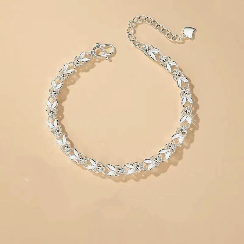 Shiny CZ Pave Rabbit silhouette Stacking Tennis Bracelet Adjustable Chain Bangle