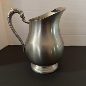 F B Rogers Silver Co 1883 Vintage Water Pitcher With Ice Lip