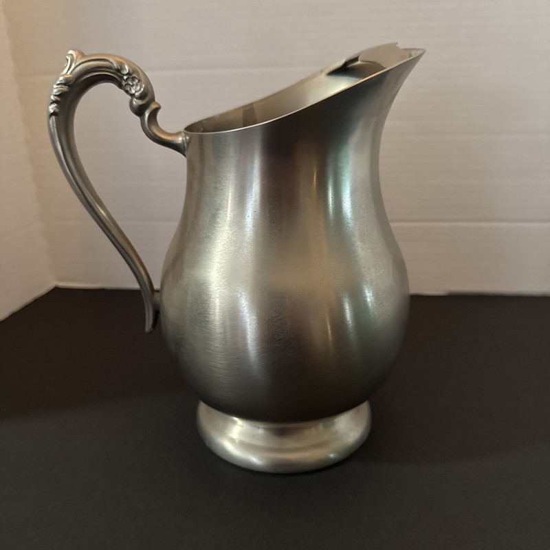 F B Rogers Silver Co 1883 Vintage Water Pitcher With Ice Lip