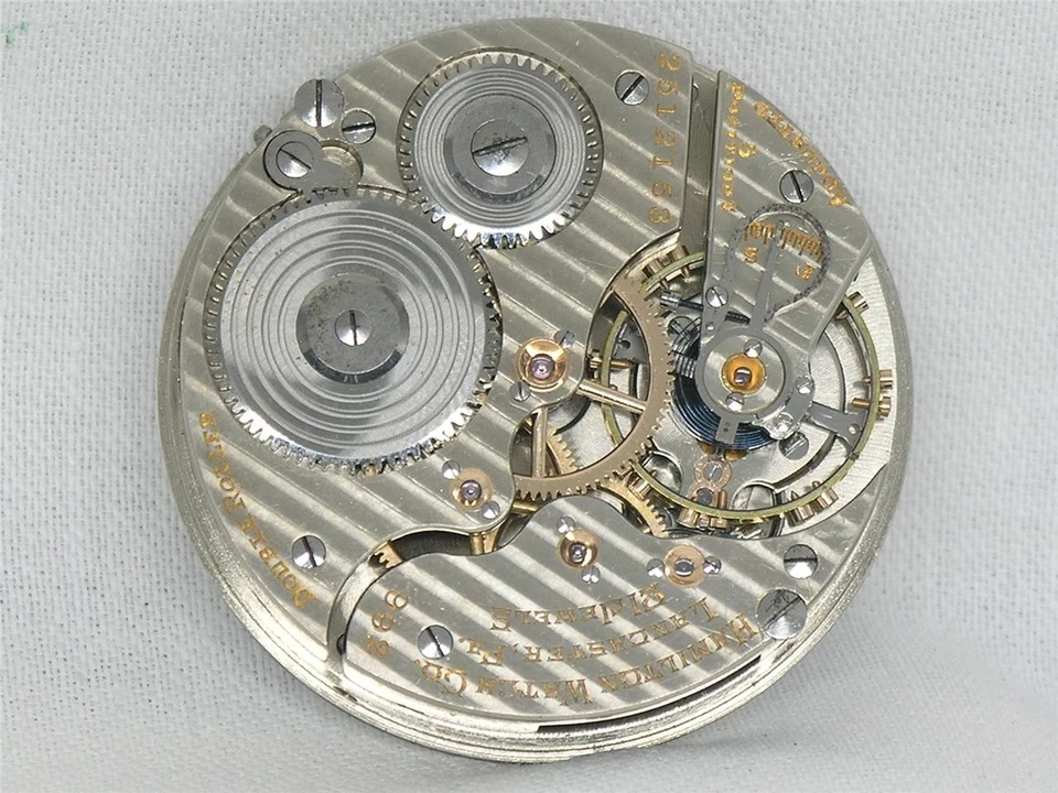 RELOJ BOLSILLO VINTAGE 16S HAMILTON 992 21 JOYAS FERROCARRIL MOVIMIENTO, ESFERA Y MANECILLAS Foto 4 de 4