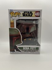 Boba Fett Metallic #480 The Book of Boba Fett Funko Pop box and figure