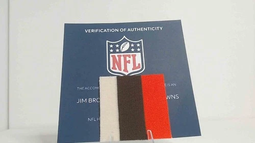 Jim Brown Browns Game Worn Jersey Patch NFL Authenticated Hologram HOF