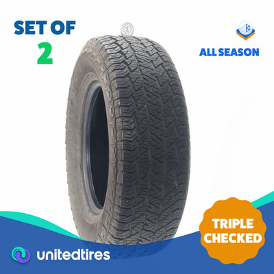 Set of (2) Used 265/70R17 Hankook Dynapro AT2 115S - 7/32