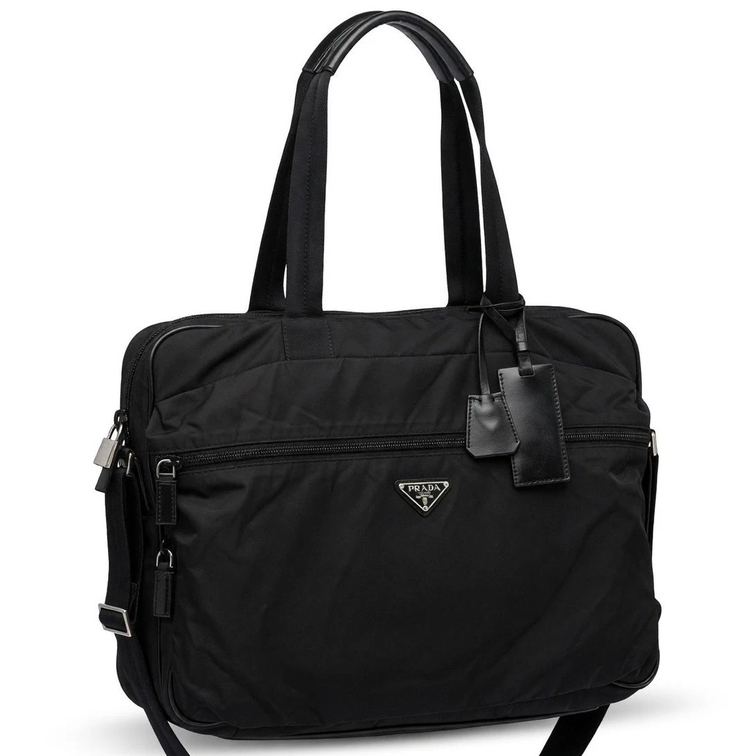 25+ PRADA Tessuto Shoulder Bag Black Bags & Handbags for Women for