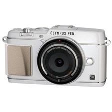 OLYMPUS Mirrorless PEN E-P5 Body w/BCL-1580 Body Cap and Lens -White- From Japan
