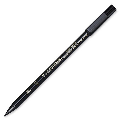 Yasutomo Niji Calligraphy Marker, 2.0mm Chisel Tip, Black Ink (NSC6002A)