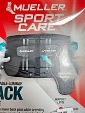 Mueller Sports Medicine 5-in-1 Adjustable Lumbar Back Brace Fits Sizes 28-50
