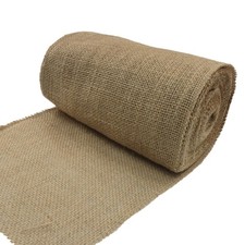 Natural Burlap Fabric Roll Jute Ribbon Gift Wrapping Crafts 8 Inch x 10 YD