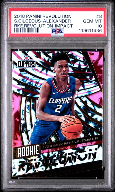2018 Panini Revolution Rookie Impact #8 Shai Gilgeous-alexander PSA 10 Kaboom!