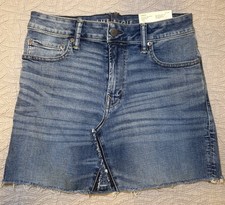 NEW American Eagle Womens Slim Stretch Straight Mini Jean Skirt Size 6 OBO 