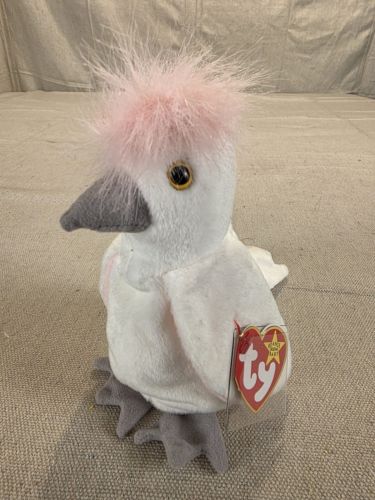 Ty Beanie Babies KuKu Cockatoo Plush Bird 1997 Vintage NEW