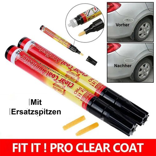Autolack-Kratzer Reparaturstift, Fix It Pro transparent universell, 2 Stk - Picture 3 of 4