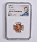 MS66 RD 1944-D Lincoln Wheat Cent NGC Special Lbl *6195