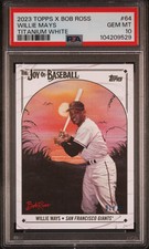 2023 Topps X Bob Ross #64 Willie Mays Titanium White #1/35 PSA 10 💎🔥