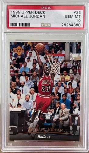 1995 UPPER DECK #23 MICHAEL JORDAN PSA 10 GEM MINT!!! ICONIC CARD! RARE POP 126