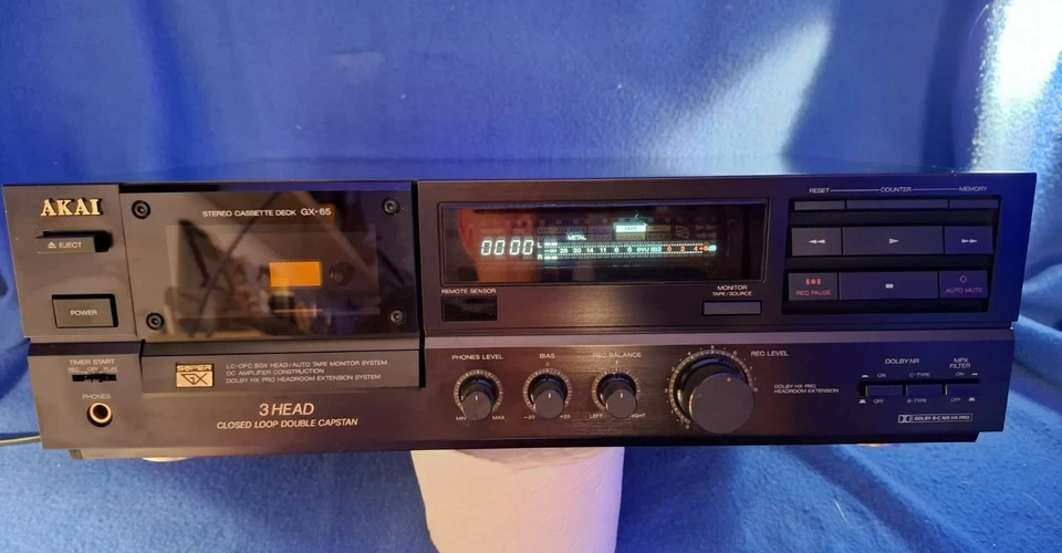 Akai  Tapedeck  GX - 65    Funktioniert einwandfrei 👌👍🎉✨🎶 - Bild 3 von 4
