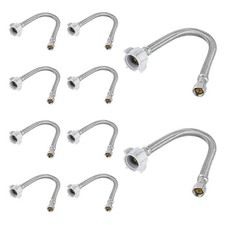 10 PCS 16 Inch Braided Toilet Hose 3/8 Comp x 7/8 Ballcock Stainless Steel