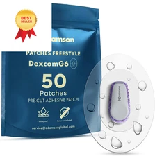 Adamson Dexcom G6 Over Patches Waterproof – 50 Transparent 50 