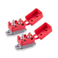 2 PCS DC 12V - 24V 30Amp Automatic Reset Circuit Breaker for Car, ATV, 30 Amp