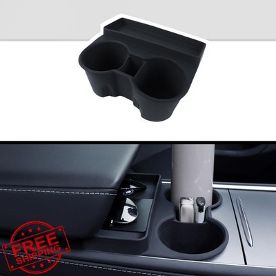 Rislobx Tesla Model 3 Y Cup Holder Insert Black