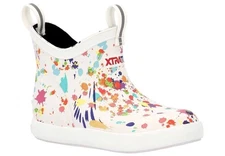 XTRATUF Big Kids 4in ADB Paint Splatter Ankle Deck Boots (XKAB1PSY)