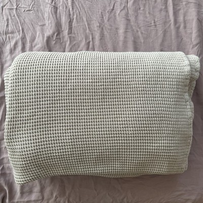 Brooklinen Dreamweave Waffle Bed Blanket Pebble King/Cali King Retail $249