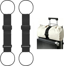 2 Pack Multi Use Strong Adjustable Luggage Connector Straps for Suitcases  Flex