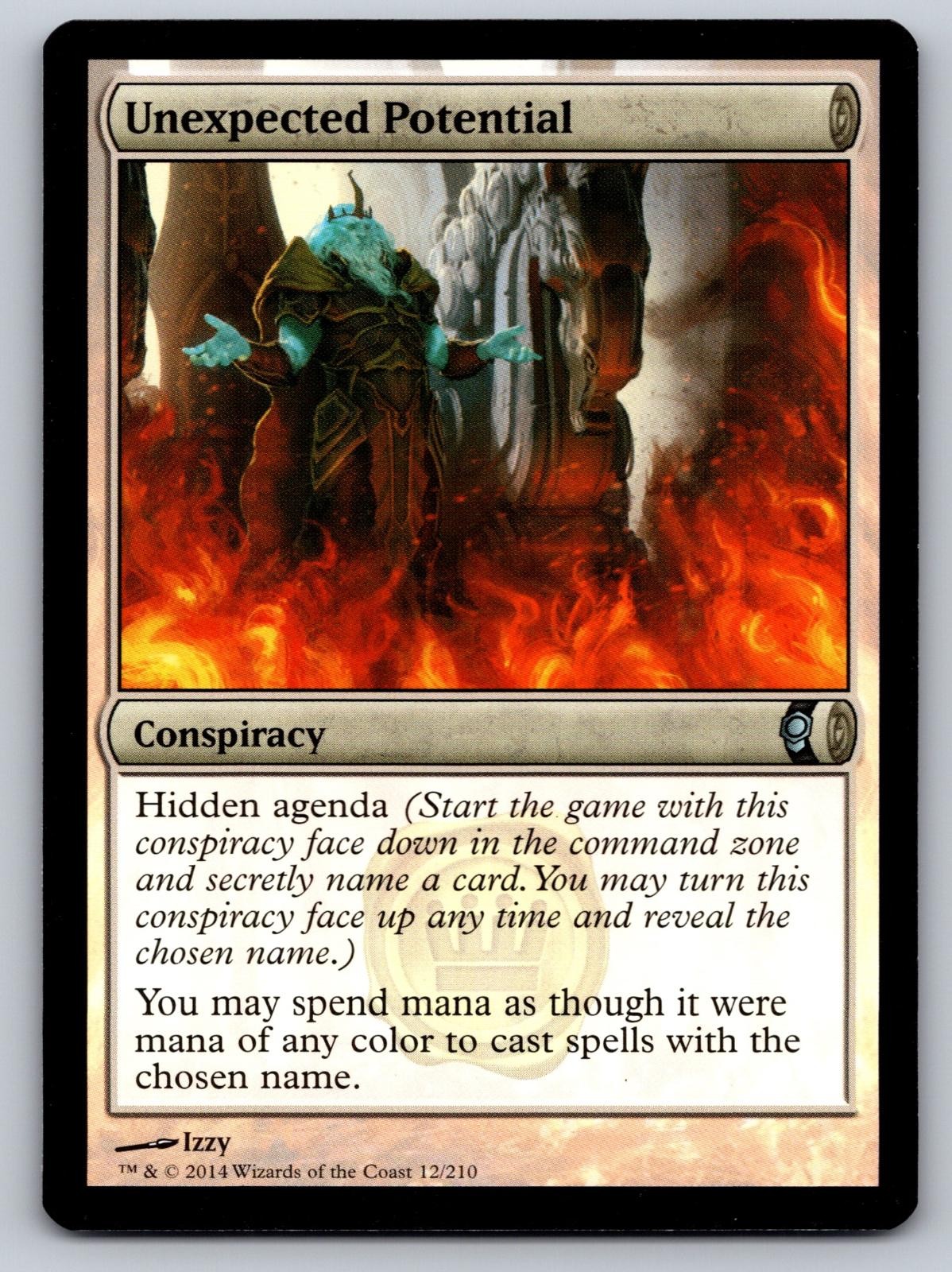 UNEXPECTED POTENTIAL 12 UNCOMMON CONSPIRACY MAGIC: THE GATHERING LIGHTLY PLAYED