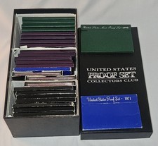 Huge US Mint Clad Proof Set Collection Lot 1971-1998 w/ Proof Box Missing 77/87