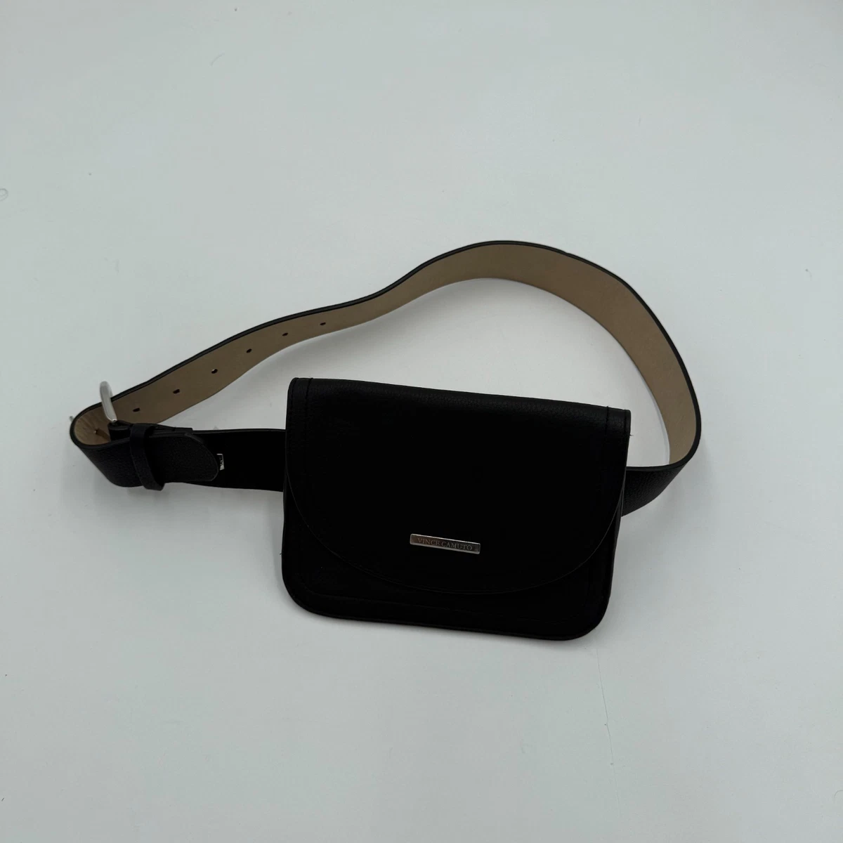 Vince Camuto Black Quilted Vegan Leather Wide Belt with Wristlet/Fanny Pack Vince Camuto Belt Bag & Fanny Pack Handbags & Bags for Women  main image 3
