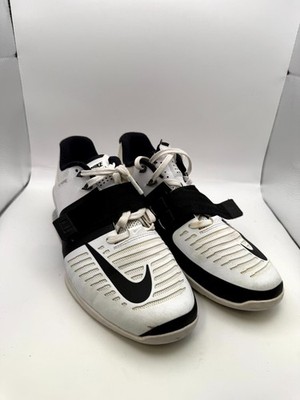 Nike Romaleos 3 878557-100 Sneakers Womens US 8.5 White Black Training Shoes