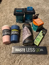 GoSili Silicone Reusable Drinkware Set | Cups, Straws, & Placemat 