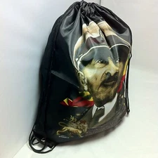 Rasta King Haile Selassie Drawstring Bag Knapsack Bookbag Marley Jamaica Reggae