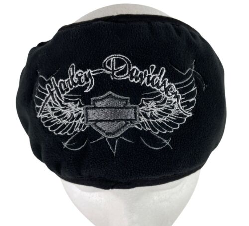 Harley Davidson Womens Black Fleece Ear Warmer Headband - Picture 3 of 11