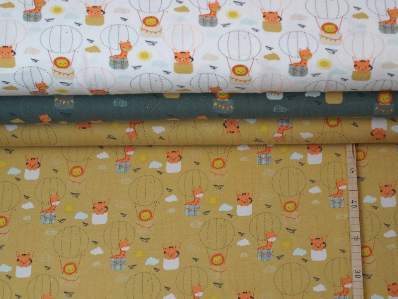 Jersey 100x150 cm, Tiere, Stoff, Digitaldruck, weich, Kinderstoff, Stoffe Kinder - Bild 2 von 3