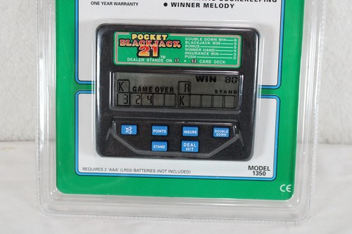 Radica Pocket Blackjack 21 Age 3+ Model 1350 Brand New A274 - Picture 3 of 7