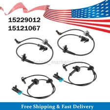 4PCS ABS Wheel Speed Sensor Front+Rear for Chevy Avalanche GMC Yukon Cadillac