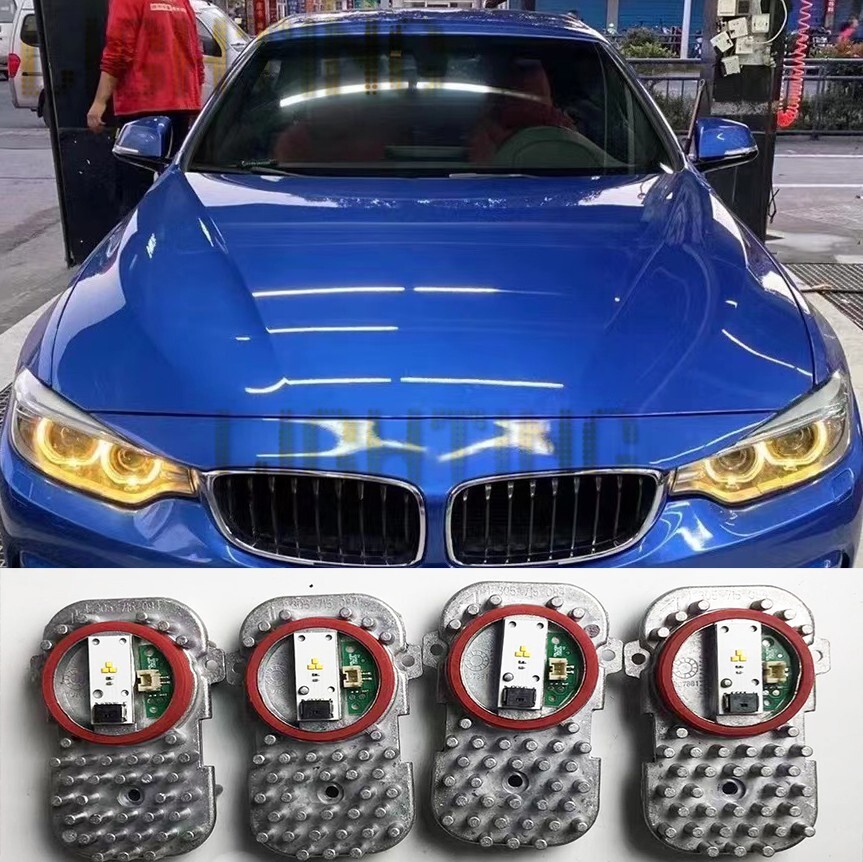 For BMW F80 M3 M4 F32 F36 Xenon Lights Yellow DRL Angel Eyes