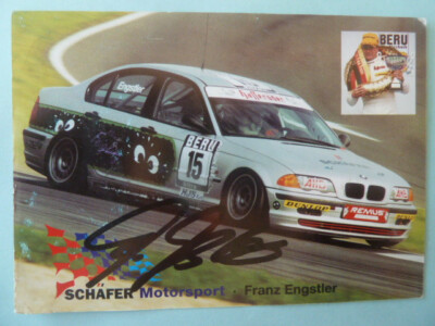 -ke- Franz Engstler (Motorsport), Autogrammkarte - Formel 3