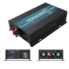 5000W Pure Sine Wave Inverter 12V to 120V Home System Car Power Emergency Solar