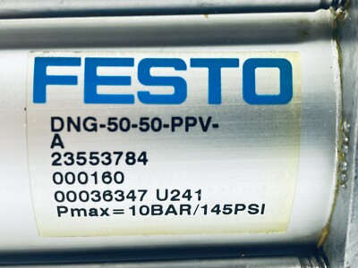 UNUSED FESTO DNG-50-50-PPV-A PNEUMATIC CYLINDER 50mmSTROKE