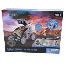 Sillbird STEM Solar Robot Creation Kit 12-in-1 Building Kit, 190 Pcs Ages 8 NEW