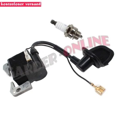 MARKENLOS Zündspule Zündkerze für 2 Takt Motoren 47cc 49cc Quad ATV, Pocket Bike, Dirtbike