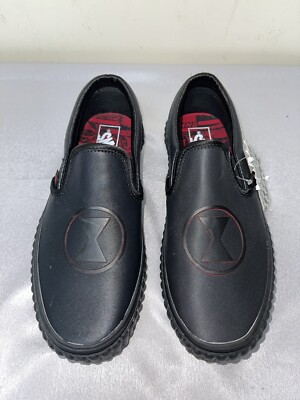 VANS Classic Slip On Marvel Black Widow Unisex Skate Shoes Size 5 Men 6.5 Women Vans Black Widow Marvel Slip On Skate Shoes Womens 6.5 Mens  main image 4