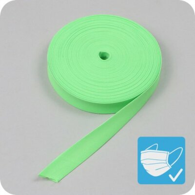 Schrägband Kantenband Einfassband 20mm Polyester 60°C 3m 5m 10m 25m UNI-Farben