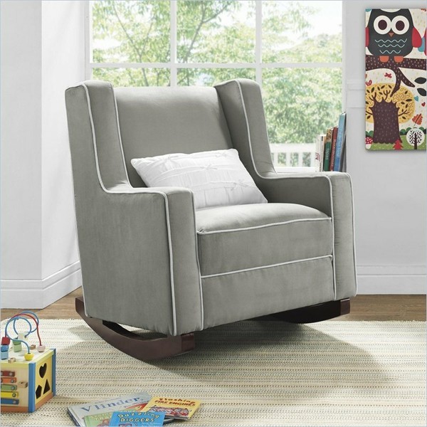 Baby Relax Abby Contemporary Nursing Rocking Chair Gray for sale online