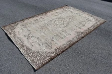 Handmade rug, Vintage rug, Wool rug, Turkish rug, Boho rug, 6.1 x 9.3 ft SR10958