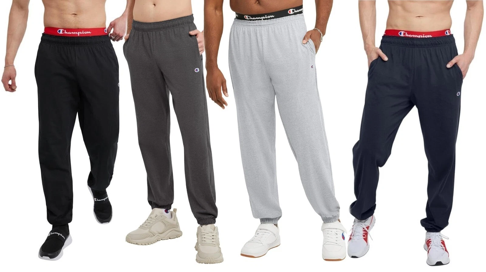 Champion Men's Lightweight Closed Bottom Jersey Jogger - Color & Size Options
Opens in a new window