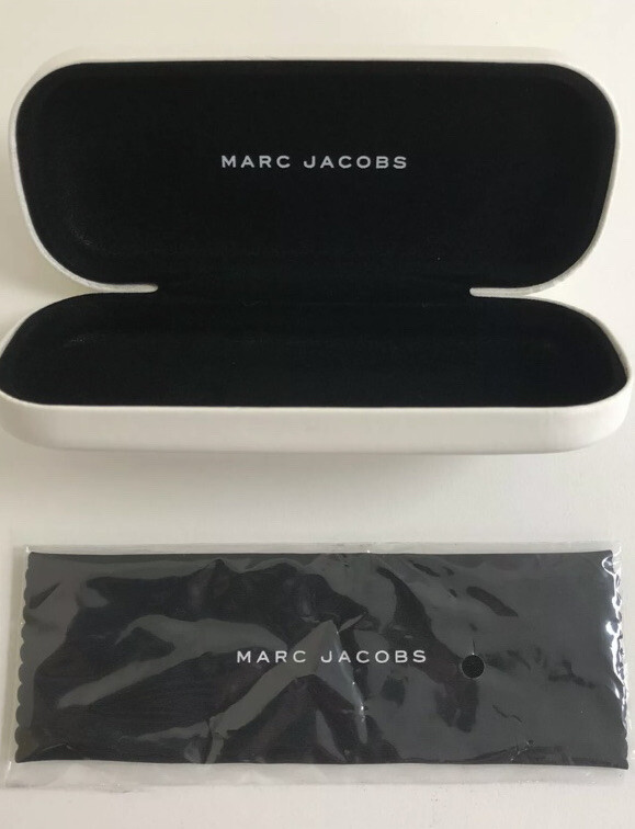 New MARC JACOBS White Sunglasses Eyeglass Hard Case with  display picture 2
